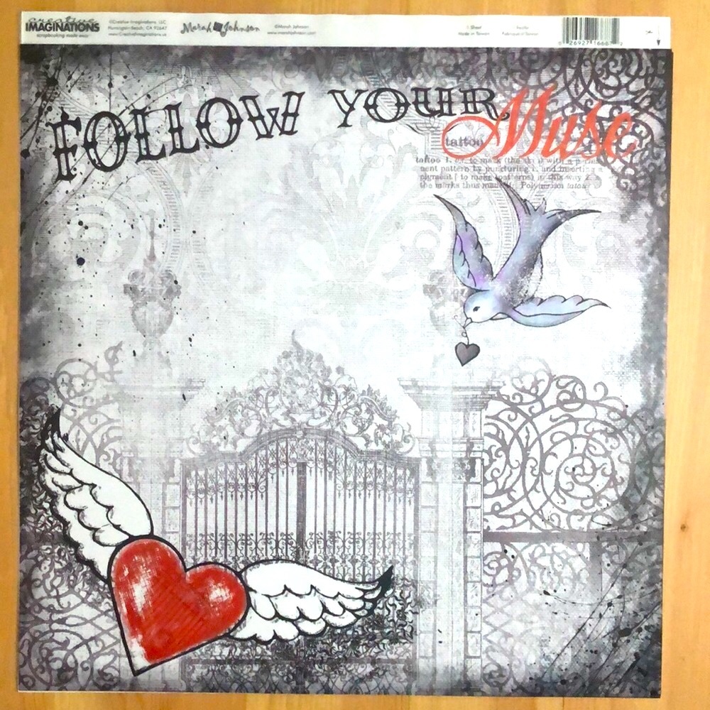 Marah Johnson Scrapbook Pages - Tattoo Collection